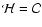 ${\cal H} = {\cal C}$