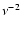 $\nu^{-2}$