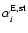 $\alpha_{i}^{\rm E, st}$