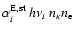 $\alpha_{i}^{\rm E, st} \: h \nu_{i} \: n_{\kappa} n_{\rm e} $