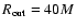 $R_{\rm out}=40M$