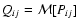 $Q_{ij}={\cal M}[P_{ij}]$
