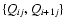 $\lbrace
Q_{ij},Q_{{i+1}j}\rbrace$