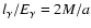 ${l_\gamma /E_\gamma}
= {2 M/a}$