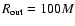 $R_{\rm out}=100M$
