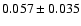 $0.057\pm 0.035$