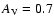 $A_{\rm V}=0.7$