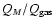 $Q_M/Q_{\rm gas}$