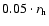 $0.05 \cdot r_{\rm h}$
