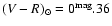 $ (V-R)_\odot=0^{\rm mag}.36$