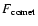 $F_{\rm comet}$