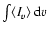 $\int\langle{I_v}\rangle~{\rm {d}}v$
