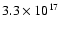 $3.3\times 10^{17}$