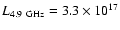 $L_{\rm 4.9~GHz} =
3.3\times10^{17}$