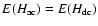 $E(H_{\rm ac})=E(H_{\rm dc})$