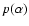 $p(\alpha)$