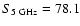 $S_{5~\rm GHz}=78.1$