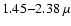 $1.45{-}2.38~\mu $