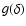 $g(\delta)$