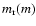 $m_{\rm r}(m)$