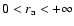 $0<r_{\rm a}<+\infty$