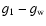 $g_1-g_{\rm w}$