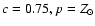 $c=0.75, p=Z_{\odot }$