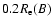 $0.2R_{\rm e}(B)$