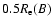 $0.5R_{\rm e}(B)$