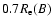 $0.7R_{\rm e}(B)$