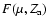 $F(\mu,Z_{\rm a})$