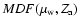 ${MDF}(\mu_{\rm w},Z_{\rm a})$