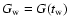 $G_{\rm w}=G(t_{\rm w})$