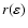 $r(\varepsilon)$