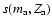 $s(m_{\rm a},Z_{\rm a})$