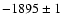 $-1895 \pm 1$