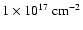 $1 \times 10^{17}~\rm cm^{-2}$