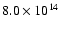 $8.0\times10^{14}$