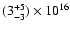 $(3^{+5}_{-3})\times10^{16}$