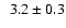 $\phantom{0}3.2 \pm 0.3$