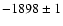 $-1898
\pm
1$