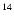 $^{\rm 14}$