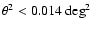 $\theta^2<0.014~ {\rm deg}^2$