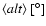 $\langle alt \rangle~[^\circ]$