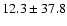 $12.3\pm37.8$