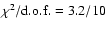 $\chi^2/{\rm d.o.f.}=3.2/10$