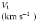 $\textstyle \parbox{15mm}{%
$V_{{\rm t}}$\\ (km ${\rm s}^{-1}$ )}$