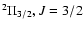 $^{2}\Pi_{3/2}, J=3/2$