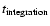$t_{\rm integration}$