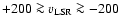 $+200 \ga v_{\rm LSR} \ga -200$
